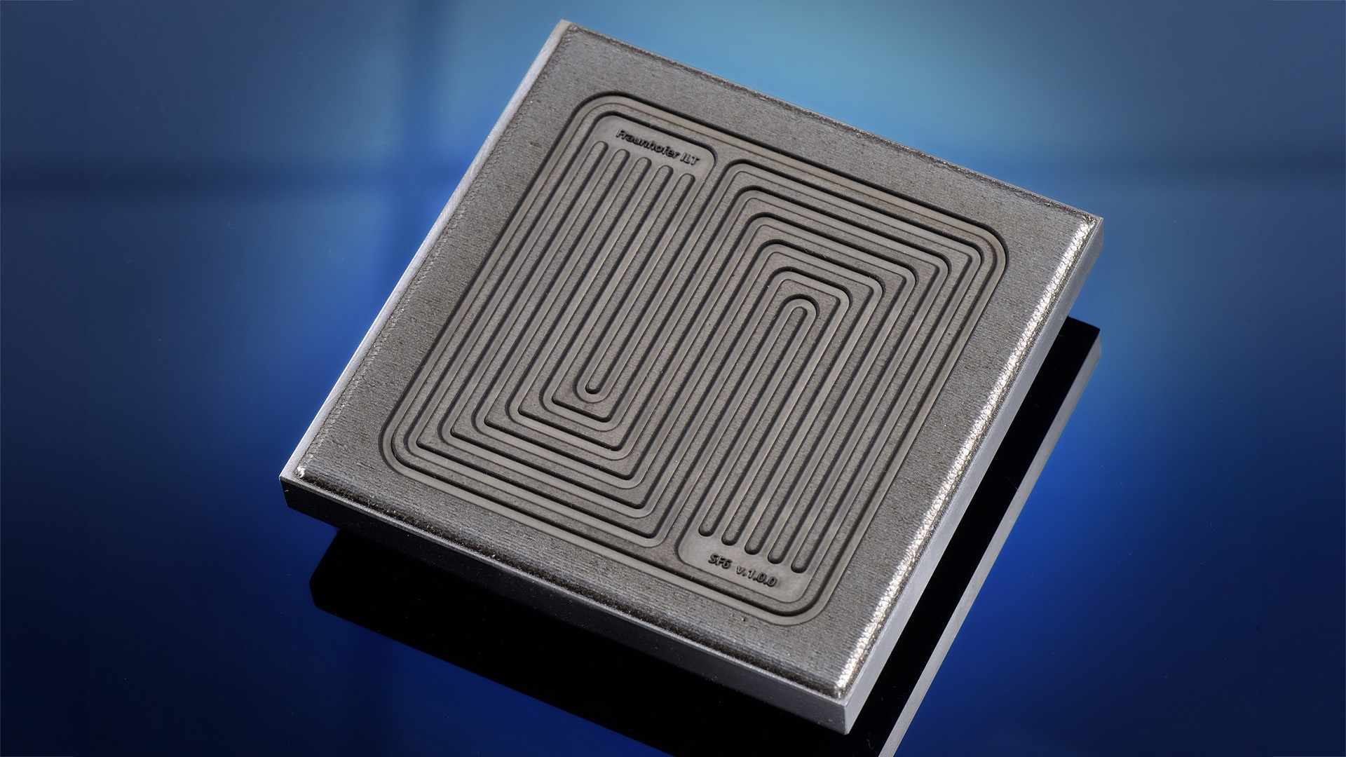 Demonstrator for EHLA technology: 3D printing and finishing by conventional milling are what make this tool stand out; it can be used to produce which bipolar plates economically, quickly and sustainably in seconds in the future.