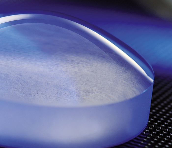 Laser polished asphere (diameter 60 mm).